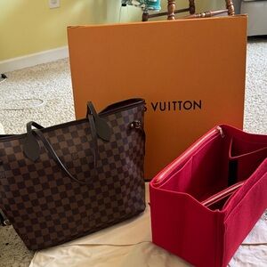 Louis Vuitton Brown Damier Ebene Neverfull MM